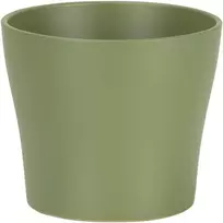 Scheurich Dekoratyvinis gėlių vazonas Oliva Ø13cm H11.2cm keraminis/žalias