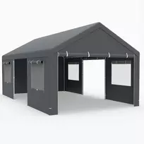 Promotions Stoginė automobiliui 600x361x295 cm pilka, metalas