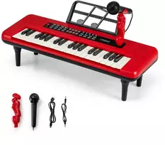 Promotions Vaikiška pianino klaviatūra, 37 klavišai, 46.5x17.5x5.5 cm, raudona, nešiojama