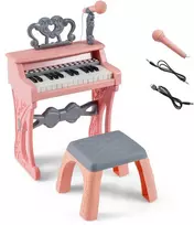 Promotions Vaikiškas pianinas, 25 klavišai, 30.5x17.5x45 cm, rožinis