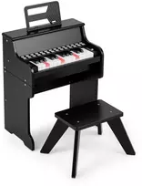 Promotions Vaikiškas pianinas, 38x24x47 cm, juodas, su taburete