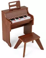 Promotions Vaikiškas pianinas, 38x24x47 cm, rudas, su taburete