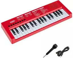 Promotions Vaikiška pianino klaviatūra, 37 klavišai, 40.6x15.2x3.8 cm, raudona, ABS