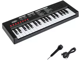 Promotions Vaikiškas pianinas, 37 klavišai, 40.6x15.2x3.8 cm, juodas, ABS