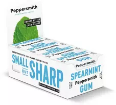 Peppersmith Spearmint kramtoma guma su ksilitoliu, mėtos skonio, 15 g (10 vnt. x 12)