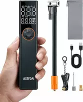 AstroAI nešiojama elektrinė dviračio pompa, 150 PSI, su manometru ir LED, AIRUN L8
