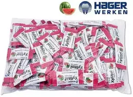 Miradent Xylitol kramtomosios gumos, arbūzo skonio, 100 x 2 vnt.