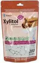 Miradent Xylitol kramtomoji guma su cinamono skoniu, 200 vnt.