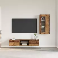TV spintelių komplektas FLORIN 3 vnt. Senas medis