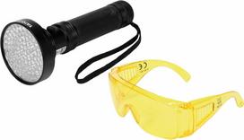 YATO UV PROŽEKTORIUS 100 LED + AKINIAI