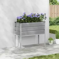 Lovelis Šviesiai pilka 100 x 45 x 90 cm Cinkuota plienas
