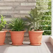 Apvalus gėlių vazonas 24 pcs Raudona plyta Ø 26 x 21.5 cm