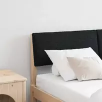 Apmušta lovos galvūgalis Juoda 160 cm Kietos pušies mediena