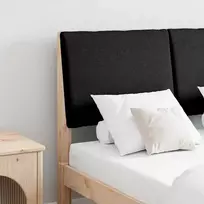 Apmušta lovos galvūgalis Juoda 120 cm Kietos pušies mediena