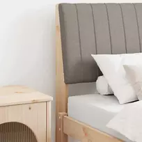 Apmušta lovos galvūgalis Taupe 80 cm Kietos pušies mediena