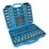 SILVER TORX raktų rinkinys 1/2″ prailgintas 32 vnt.