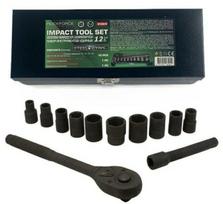 ROCKFORCE SMŪGINIŲ GALVUČIŲ RINKINYS 12 vnt. 1/2″ 6-KAMP. (10-24mm)
