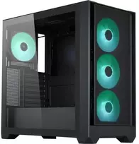 Silentware „Flow 110 A-RGB“ (juodas, grūdintas stiklas)