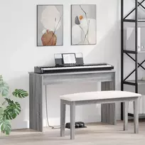 Klaviatūros stovas Pilkas Sonoma 100 x 32 x 64 cm