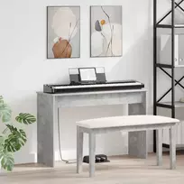 Klaviatūros stovas Betono pilka 100 x 32 x 64 cm