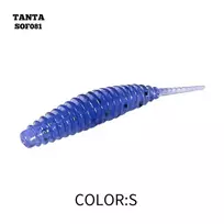 Silikoninis masalas AsaTsuri Tanta Mėlyna Glitter, ilgis 2,5 cm, 20vnt