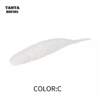 Silikoninis masalas AsaTsuri Tanta Baltas Pearl, ilgis 2,5 cm,.20vnt