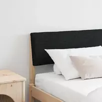 Apmušta lovos galvūgalis Juoda 180 cm Kietos pušies mediena