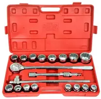 Silver Tools Sidabrinis Tools Galvučių rinkinys 3/4″, 21 vnt. 12-kampės.