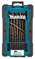 MAKITA HSS-G M-FORCE METALO GRĄŽTŲ RINKINYS 25vnt. 1-13mm