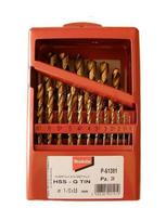 MAKITA HSS-G titano grąžtų rinkinys, 25 vnt., 1-13 mm