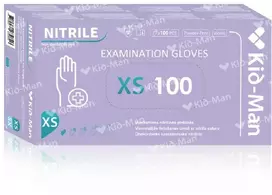 None Vienkartinės Nitrilinės Pirštinės, Dydis XS, 100 vnt Pakuotė