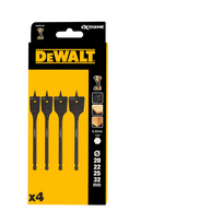 DEWALT PLOKŠČIASIS GRĄŽTAS SMŪGINIS RINKINYS 4vnt. 20, 22, 25, 32mm HEX 1/4″