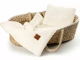 BOUCLE Ėriuko vežimėlio patalynė, izoliuota, pagalvė ir antklodė