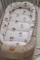 JUKKI didelis kokonas XXL kūdikio kostiumėlis 65x120cm medvilninis velvetas