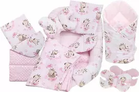 Kūdikių kokonų lizdelis „Minky“ rinkinys XXL „BabyMam“ 7 dalys