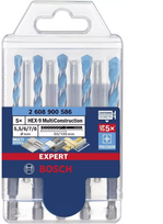 BOSCH GRĄŽTAS HEX-9 MULTICONSTRUCTION RINKINYS 5vnt. 5.5/6/7/8mm EXPERT