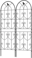 Aosom Grotelės vijokliniams augalams, 50x150 cm, juoda, metalas