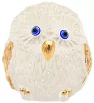 Stiklinė statulėlė Pelėda, 7 cm
