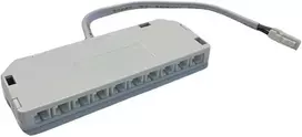 LED juostų greito sujungimo šakotuvas su 10 lizdų L813, 15cm laidas
