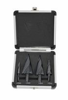 AWTOOLS LAIPTINIS SPIRALINIS GRAŽTAS, RINKINYS 4 vnt. / 4-12 4-20 4-32 4-39 mm / AICrN / JUODAS / PLASTIKINIS DĖKLAS