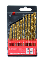 AWTOOLS METALO GRĄŽTŲ RINKINYS SU TITANO DANGA 13vnt./1,5-6,5mm/