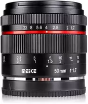 Fotoaparato objektyvas - Meike MK 50mm F1.7 Sony E Mount Manual Focus Lens Juodas