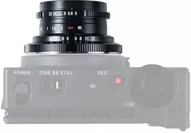 Kamera - Laowa 15mm f/5 Cookie FF, 110° FOV, 12cm focus, Juoda