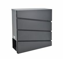 AWTOOLS PAŠTO DĖŽUTĖ ANTRACITO SPALVOS 41 / 370x370x105mm