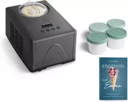 Springlane Kitchen ledų gaminimo aparatas su kompresoriumi, 1,5 l talpa, nerūdijančio plieno, 150 W, Emma
