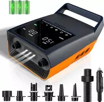 Mojimdo elektrinė aukšto slėgio pompa SUP 20 PSI, su LED, akumuliatorinė, 12V, Type-C, DM2-2