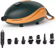 OutdoorMaster elektrinė oro pompa SUP, 20 PSI, 12 V automobilinė jungtis, The Dolphin
