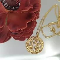 Grandinėlė su zodiako ženklu Svarstyklės, 49 cm