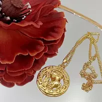 Grandinėlė su zodiako ženklu Vandenis, 49 cm