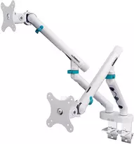 Laikiklis Assmann Electronic DIGITUS Dual Monitorius Mount 2x35inch 2x10kg Mechanical Spring VESA 75x75 100x100 Baltas